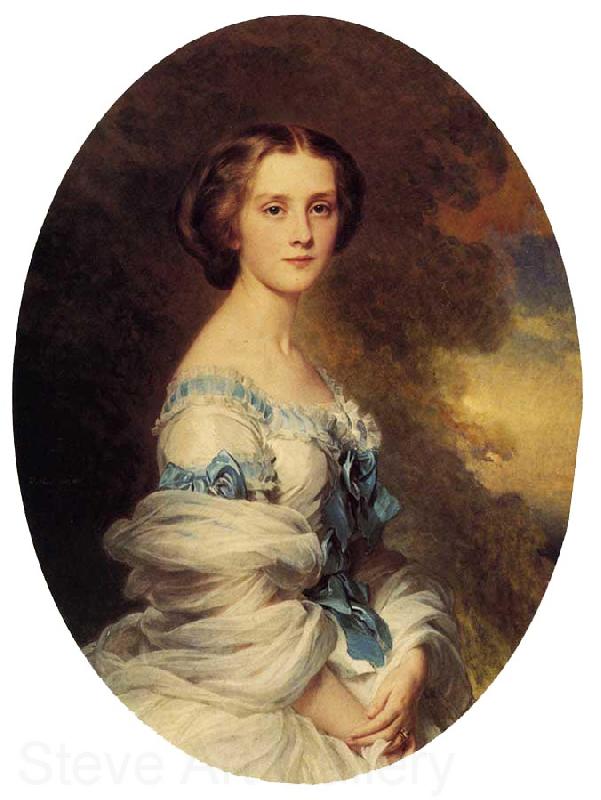Franz Xaver Winterhalter Melanie de Bussiere, Comtesse Edmond de Pourtales Norge oil painting art
